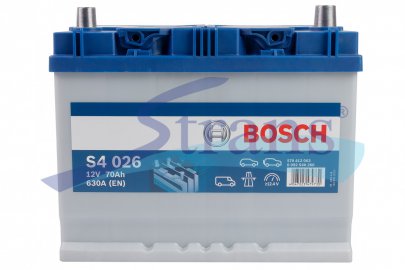 АКУМУЛЯТОР 12V 70AH 630A R+ S4 260*173*225MM 0092S40260